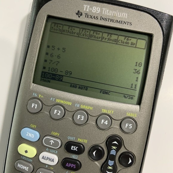 Texas Instruments TI-89 Graphing Calculator with Cover + New Batteries Tested - Picture 6 of 12